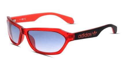 Adidas OR0021 Red, Gray glasses - Red / Gray - Angle View