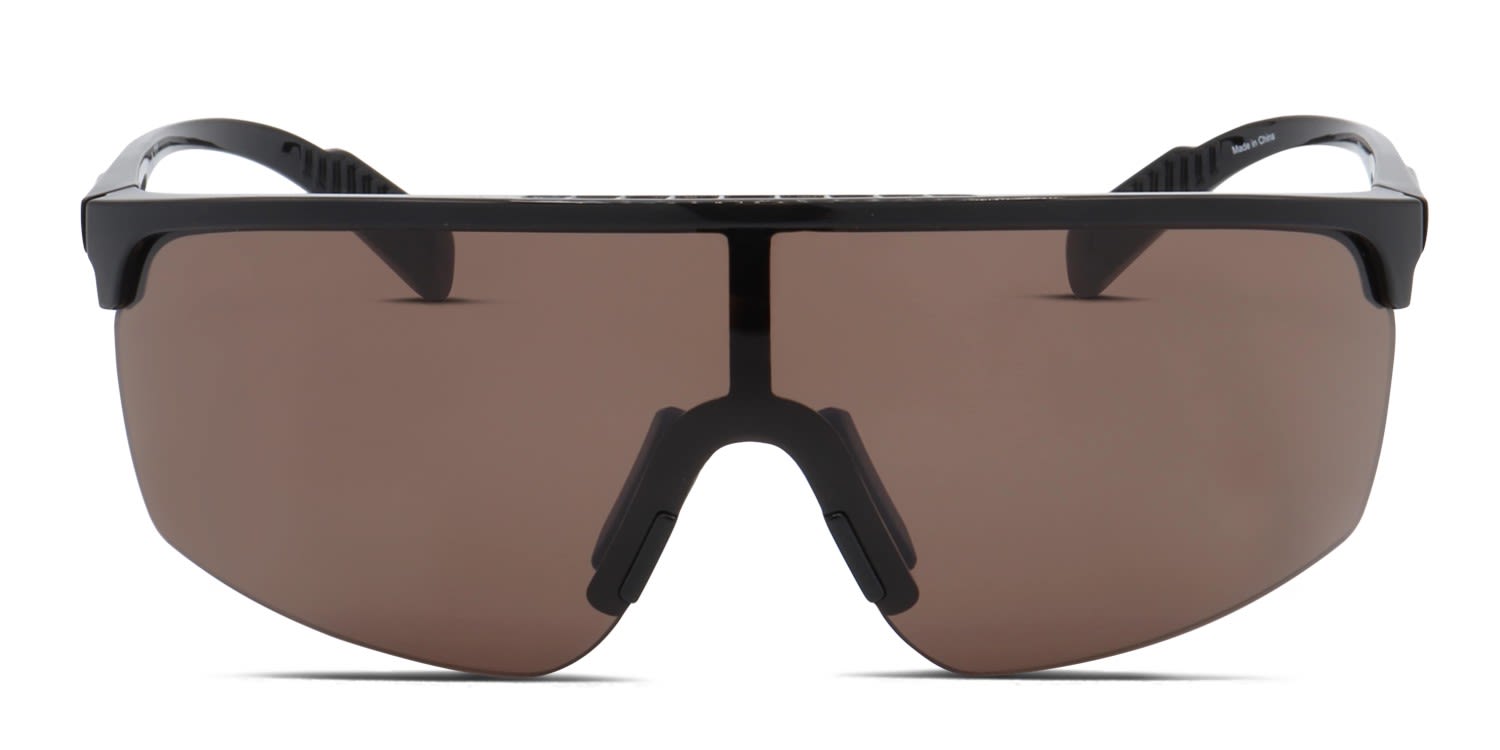 Adidas SP0005 Black, Brown glasses - Black / Brown - Frontal View