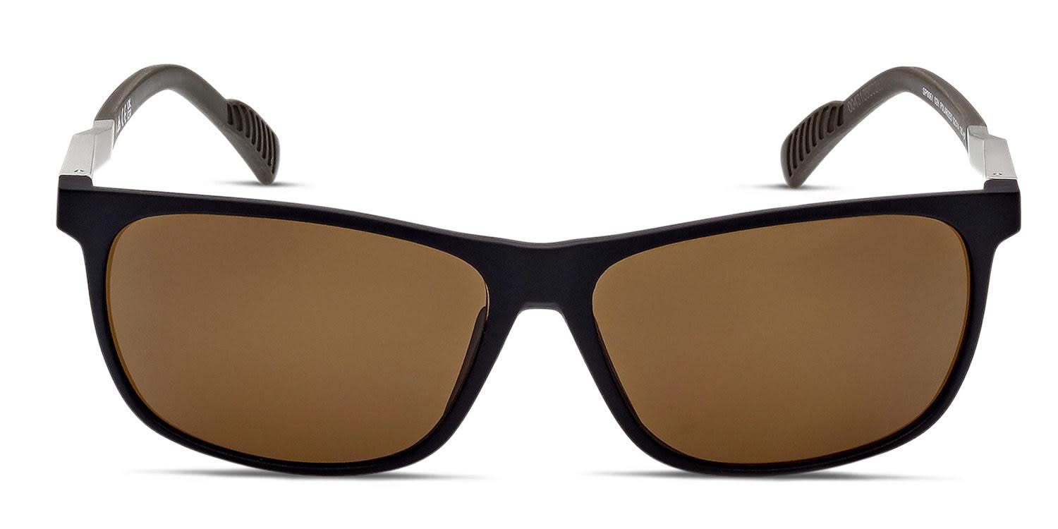 Adidas SP0061 Black, Brown glasses - Black / Brown - Frontal View