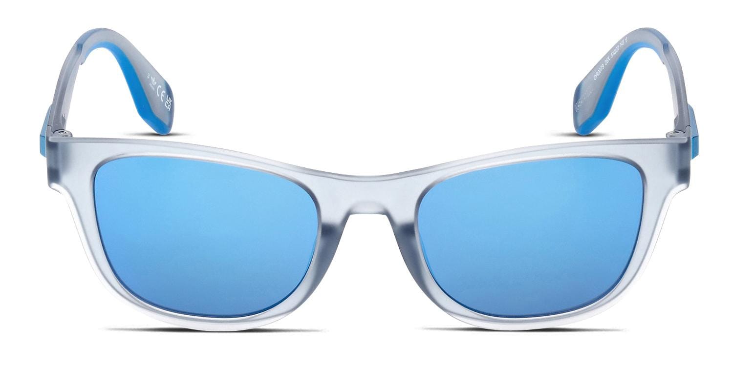 Adidas OR0079 Clear, Blue glasses - Clear / Blue - Frontal View