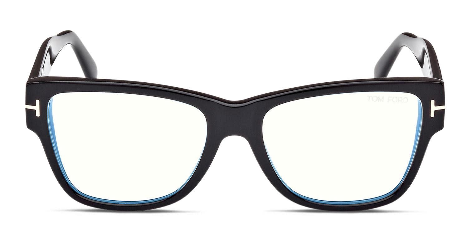 Tom Ford TF5878-B Shiny Black glasses - Shiny Black - Frontal View