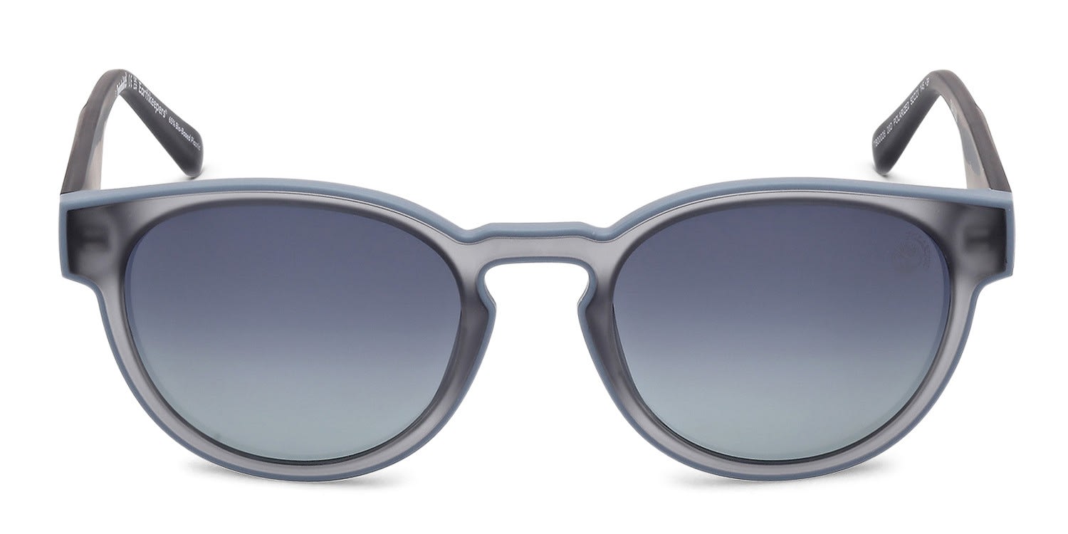 Timberland TB00026 Gray, Blue glasses - Gray / Blue - Frontal View