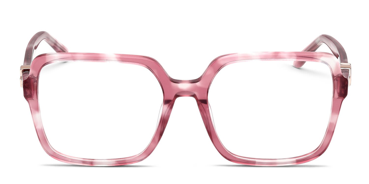 Guess GU50228 Tortoise, Purple glasses - Tortoise / Purple - Frontal View