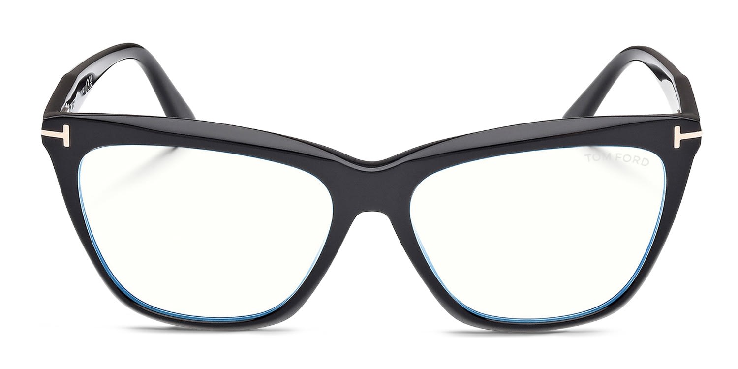 Tom Ford TF6064-B Shiny Black glasses - Shiny Black - Frontal View