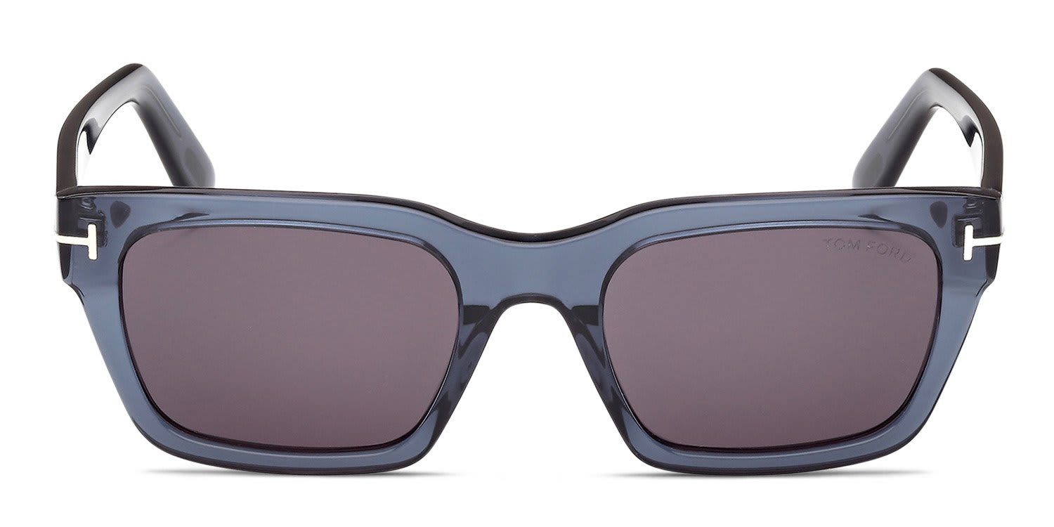Tom Ford FT1333 Andy Blue, Gray glasses - Blue / Gray - Frontal View