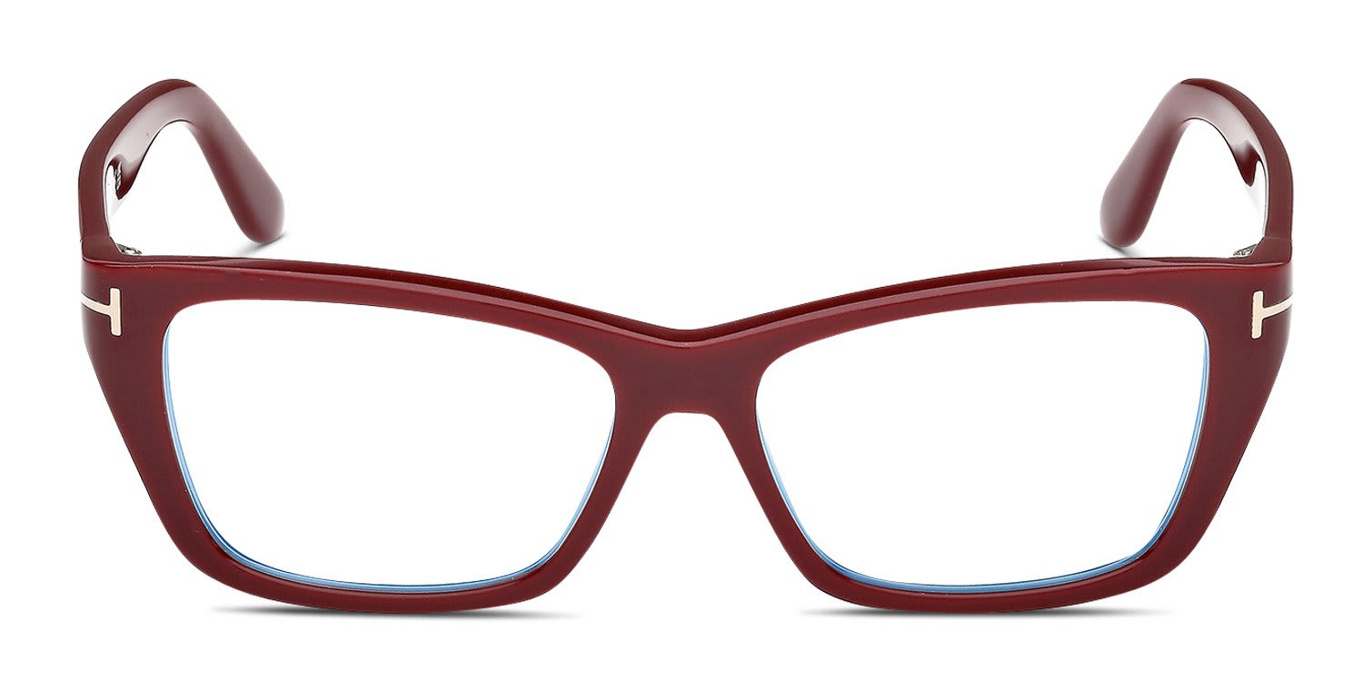 Tom Ford FT6132-B Red glasses - Red - Frontal View