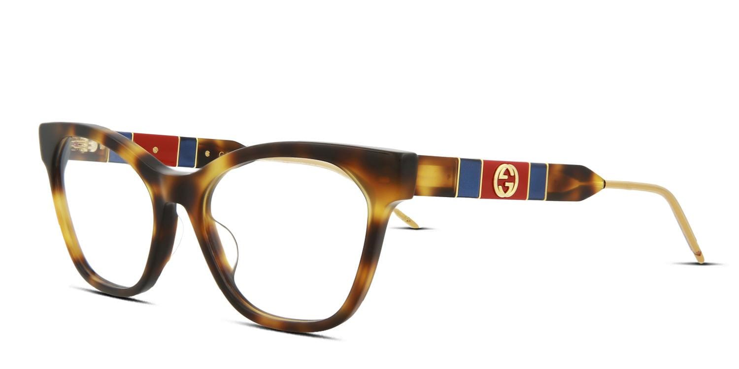 Gucci GG0600O Tortoise Prescription Eyeglasses