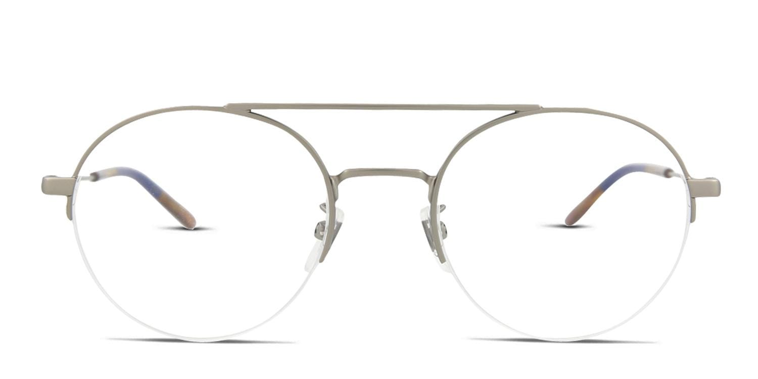 Gucci GG0682O Silver Round Half Frame eyeglasses - front