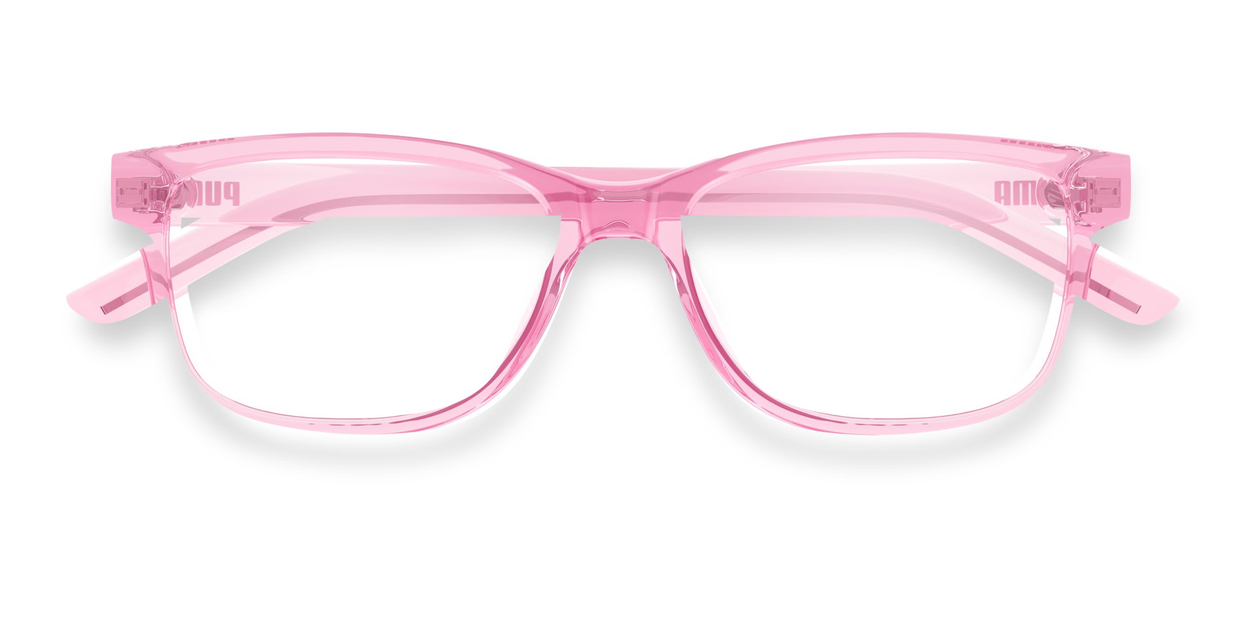 Puma PJ0083O Kids Pink glasses - Pink - Frontal View