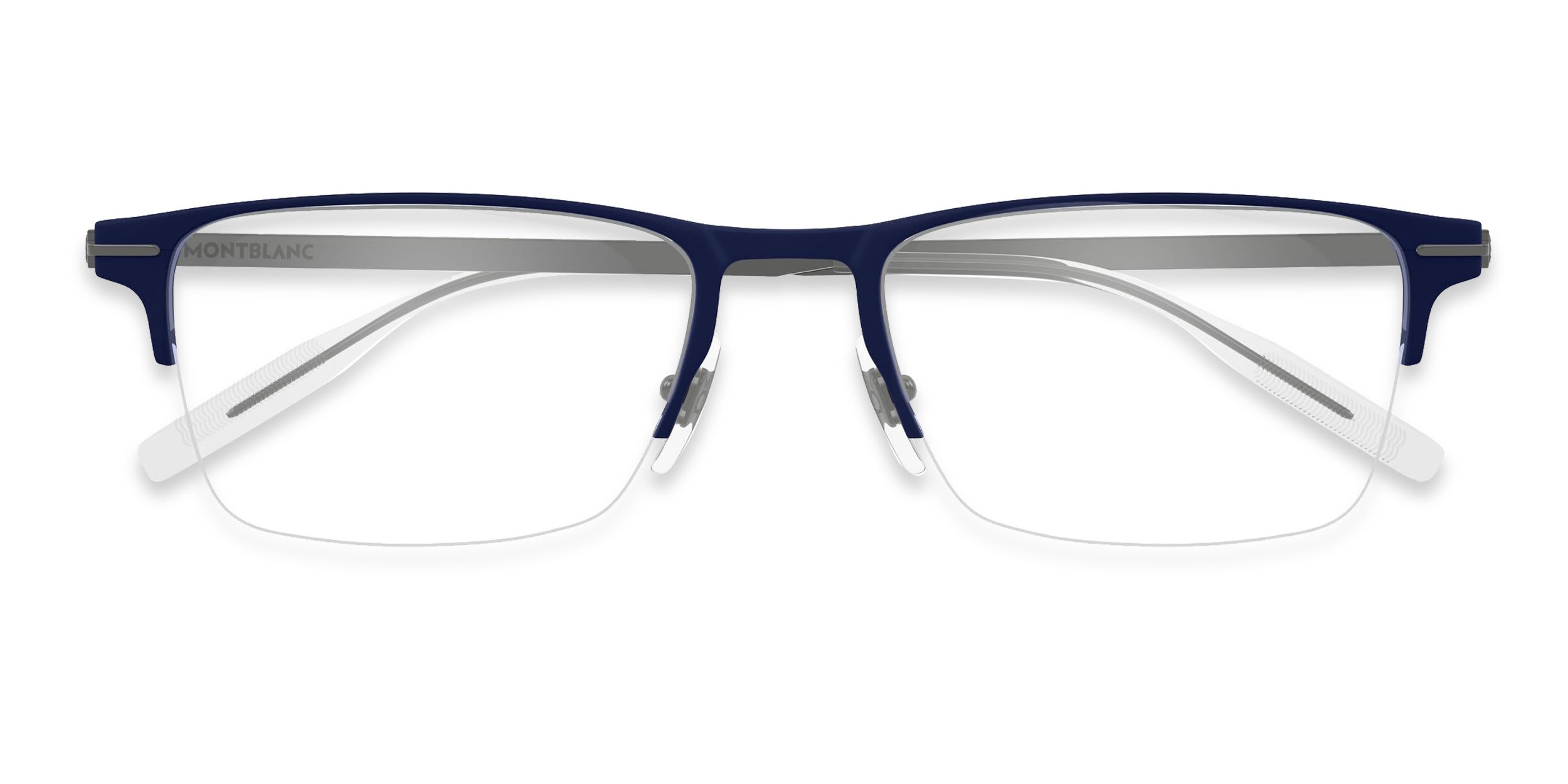 Mont Blanc MB0468O Blue glasses - Blue - Frontal View