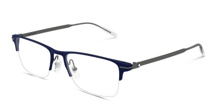Mont Blanc MB0468O Blue glasses - Blue - Angle View