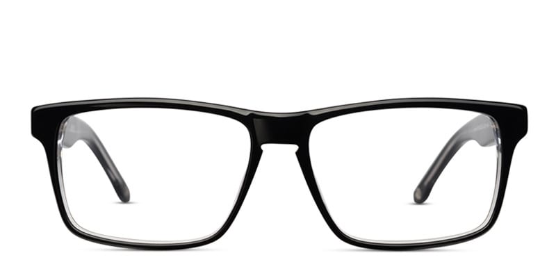 Muse M8090 Black Square Full Frame eyeglasses - front