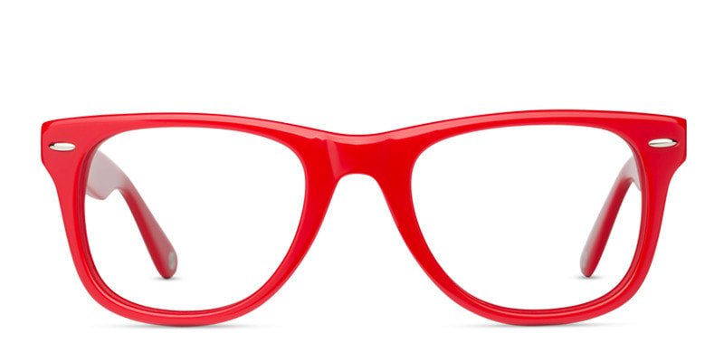 Muse M Classic Red Square, Wayframe Full Frame eyeglasses - front