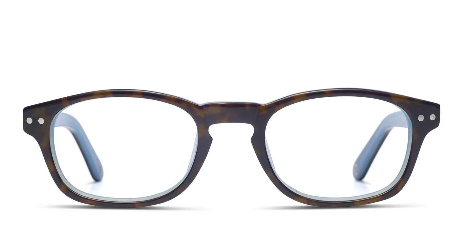 Muse M5282 Tortoise w/Blue Oval Full Frame eyeglasses - front