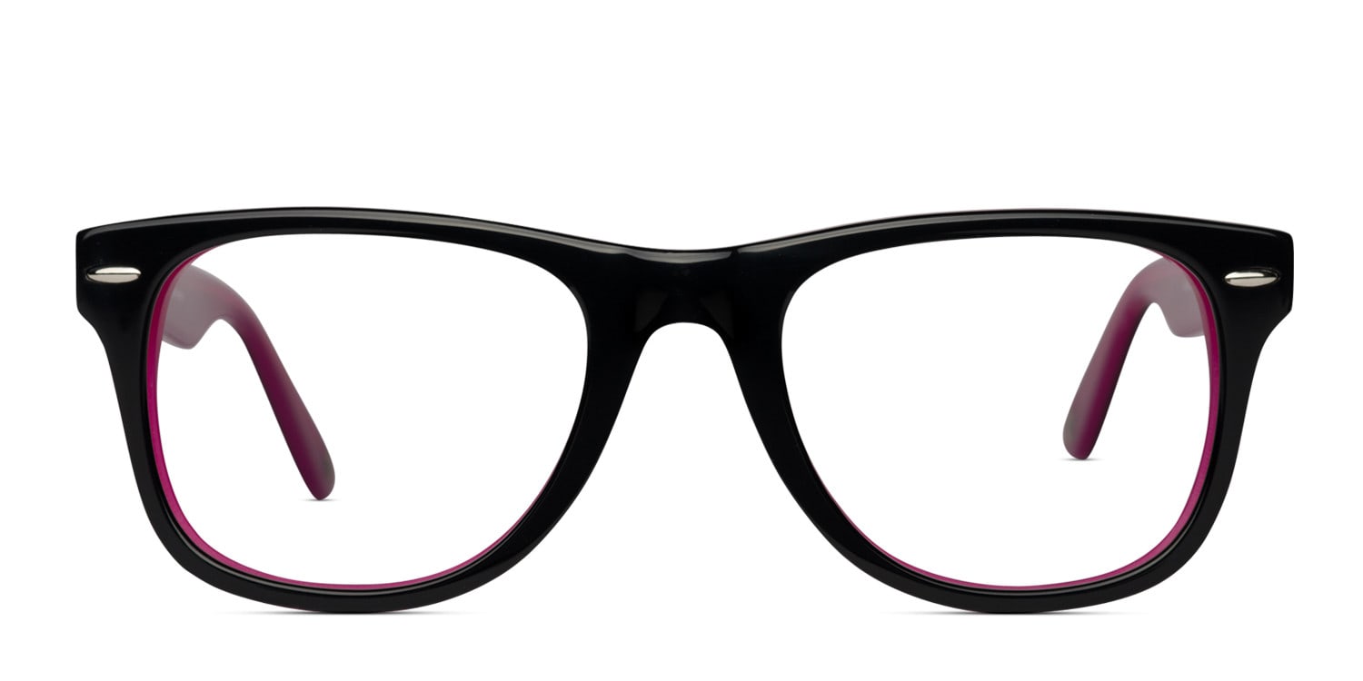 Muse M Classic Black W Purple Prescription Eyeglasses
