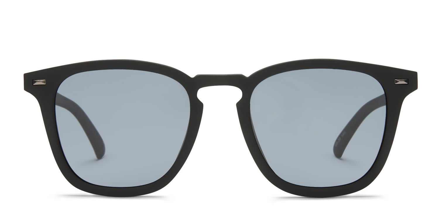 Le Specs No Biggie Black glasses - Black - Frontal View