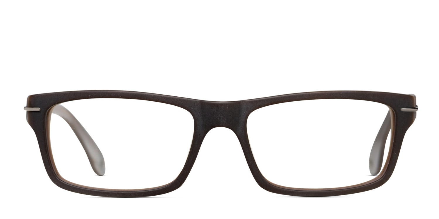 Muse M5327 Brown Rectangle Full Frame eyeglasses - front
