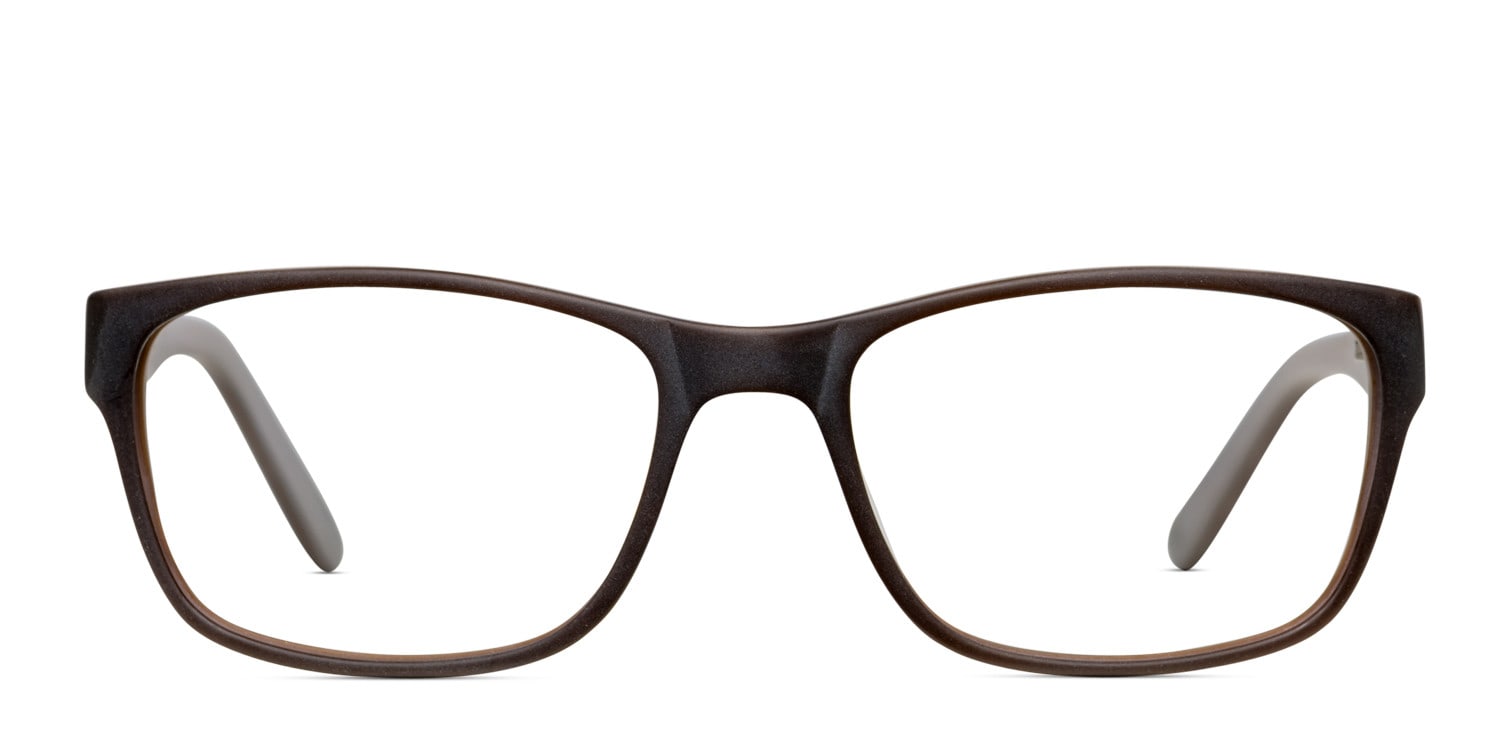 Muse M5380 Brown Square Full Frame eyeglasses - front