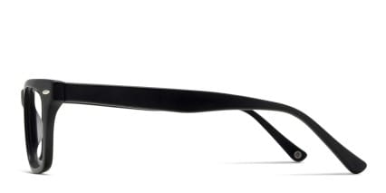 Muse Webb Matte Black glasses - Black - Side View