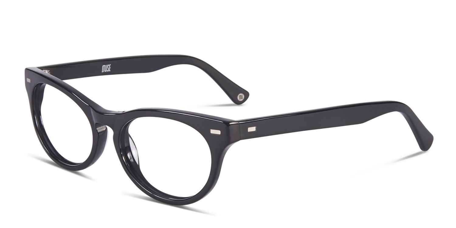 Muse Brie Black Prescription Eyeglasses
