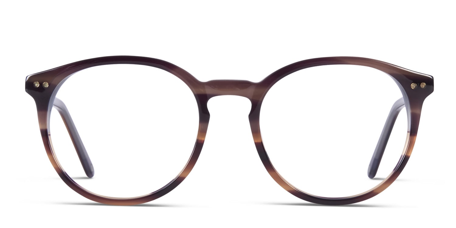 Muse Byers Brown Round Full Frame eyeglasses - front
