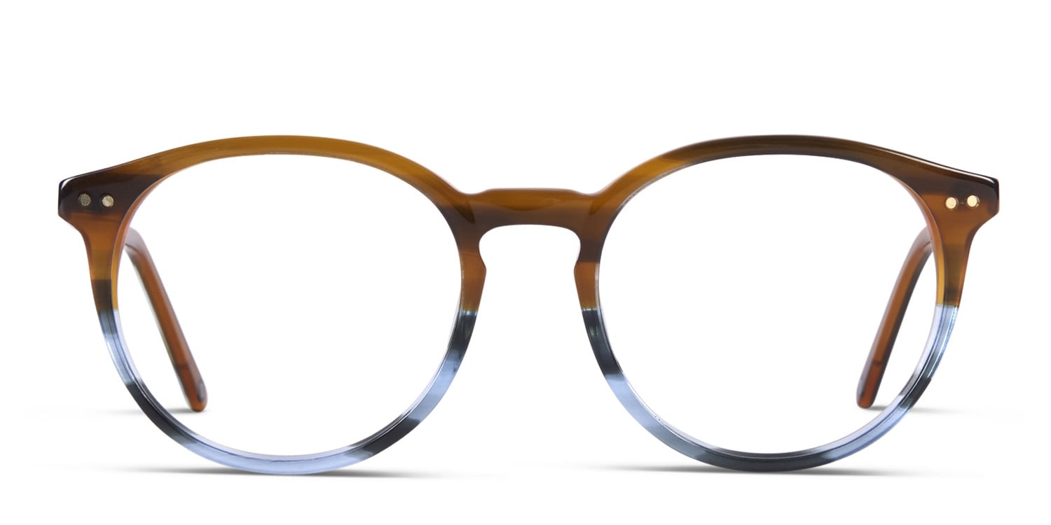 Muse Byers Brown, Blue glasses - Brown / Blue - Frontal View