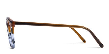 Muse Byers Brown, Blue glasses - Brown / Blue - Side View