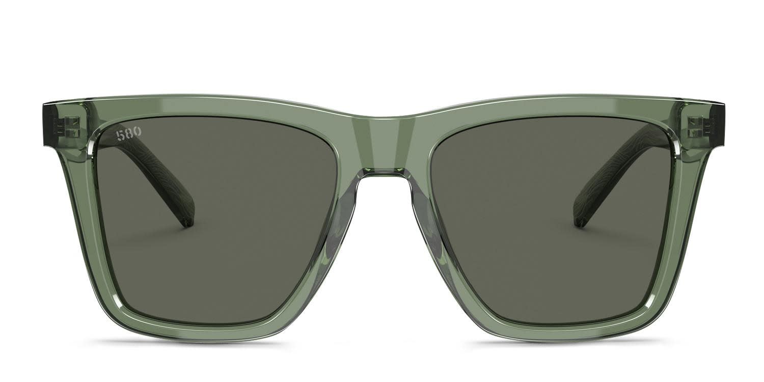 Costa Del Mar 6S2015 Keramas Green glasses - Green / Gray - Frontal View