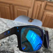 Oakley Holbrook Shiny Black, Blue Prescription Sunglasses Oakley Holbrook Shiny Black, Blue Prescription Sunglasses