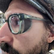 Pentax F9900 w/Breeze Catchers Gray/Clear Eyeglasses