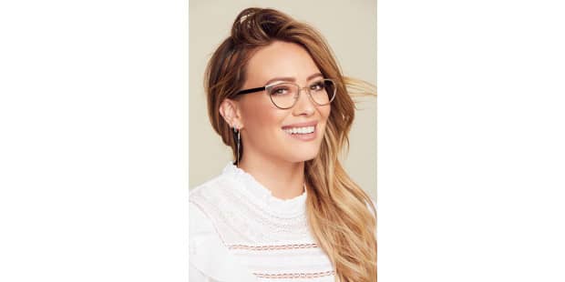 Muse X Hilary Duff Helen Gold W Black Prescription Eyeglasses