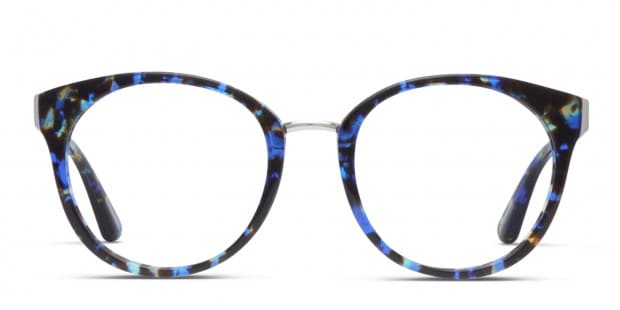 guess eyeglasses tortoise blue
