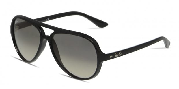 Ray Ban 4125 Cats 5000 Shiny Black Prescription Sunglasses