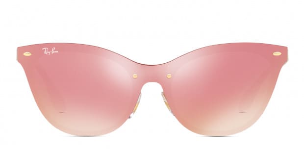Ray Ban 3580n Blaze Cat Eye Gold W Pink