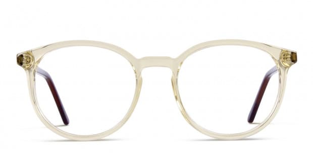 clear brown glasses