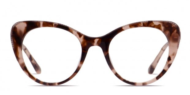 Muse X Hilary Duff Lily Pink Tortoise Silver Prescription Eyeglasses