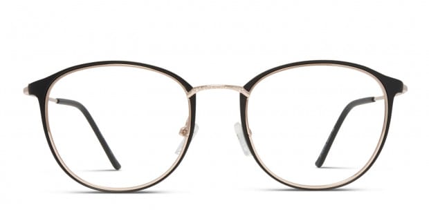 Ottoto Bellona Black W Gold Prescription Eyeglasses