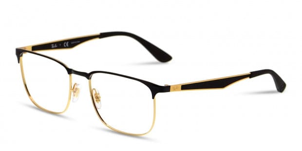 black and gold ray ban glasses