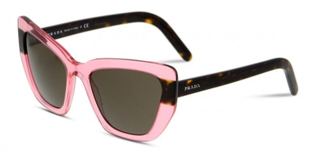 prada pink tortoise glasses