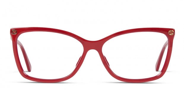 gucci red frame glasses