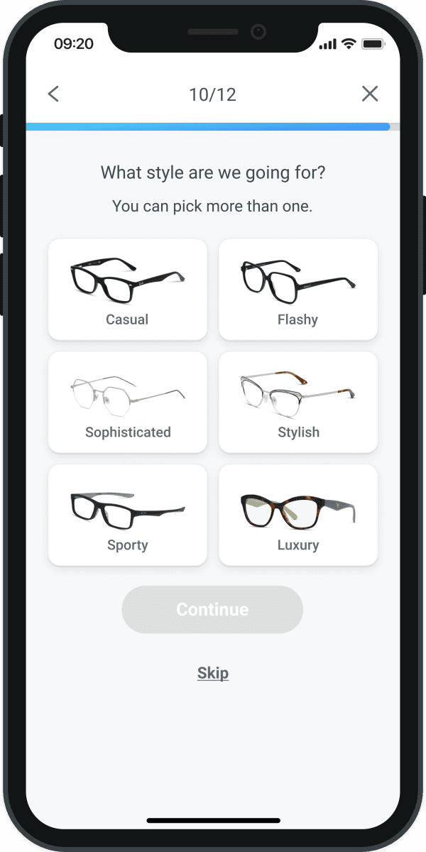 Fashion glasses app