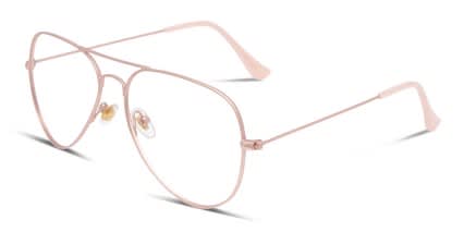 Muse X Hilary Duff Joan Pink glasses - Pink / Rose Gold - Angle View