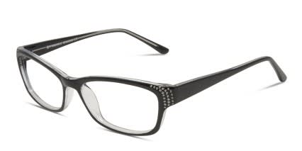 Celia Black glasses - Shiny Black - Angle View