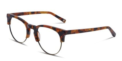 Muse X Hilary Duff Henrietta Tortoise, Bronze glasses - Tortoise / Bronze - Angle View