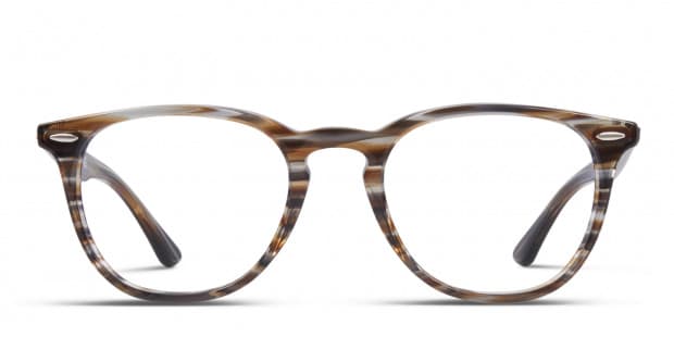 RAY-BAN ★ 7159 メガネ - RX7159 RB7159 OPTICS Eyeglasses with Striped Blue Grey Frame