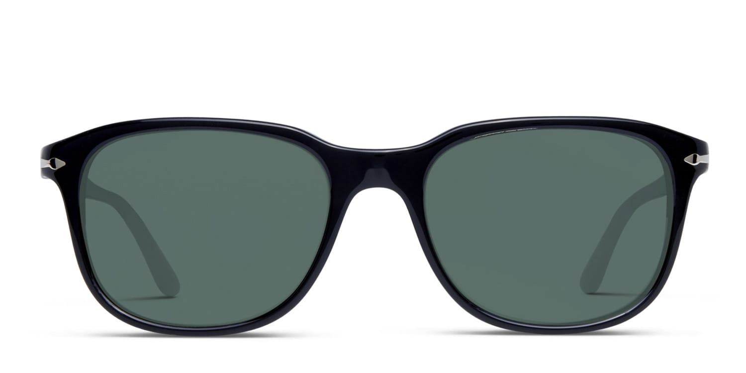 Persol 3191S Shiny Black Prescription Sunglasses - 50% Off Lenses