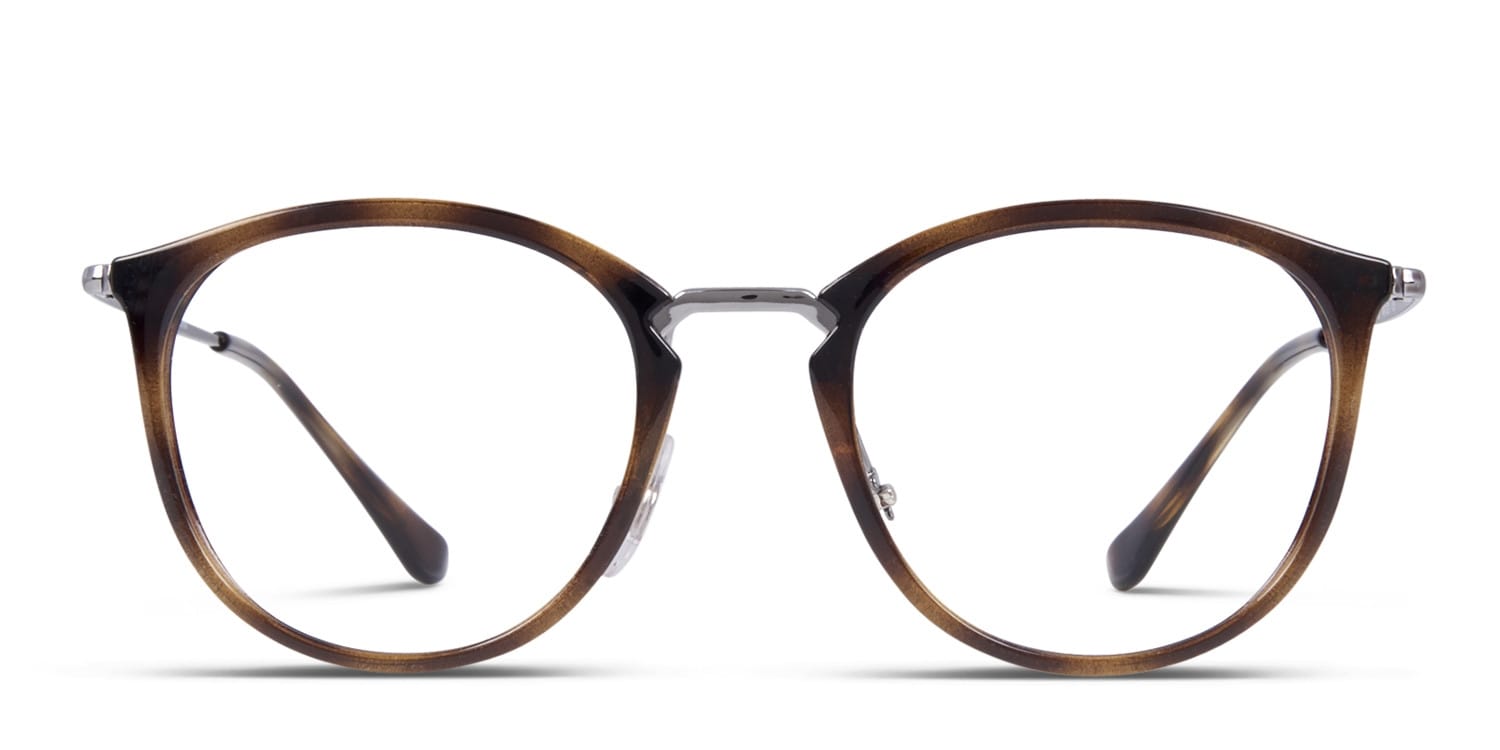 Ray-Ban RX7140 Brown/Tortoise glasses - Brown / Tortoise - Frontal View