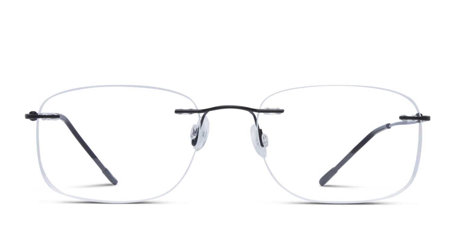 Rome Black glasses - Black - Frontal View
