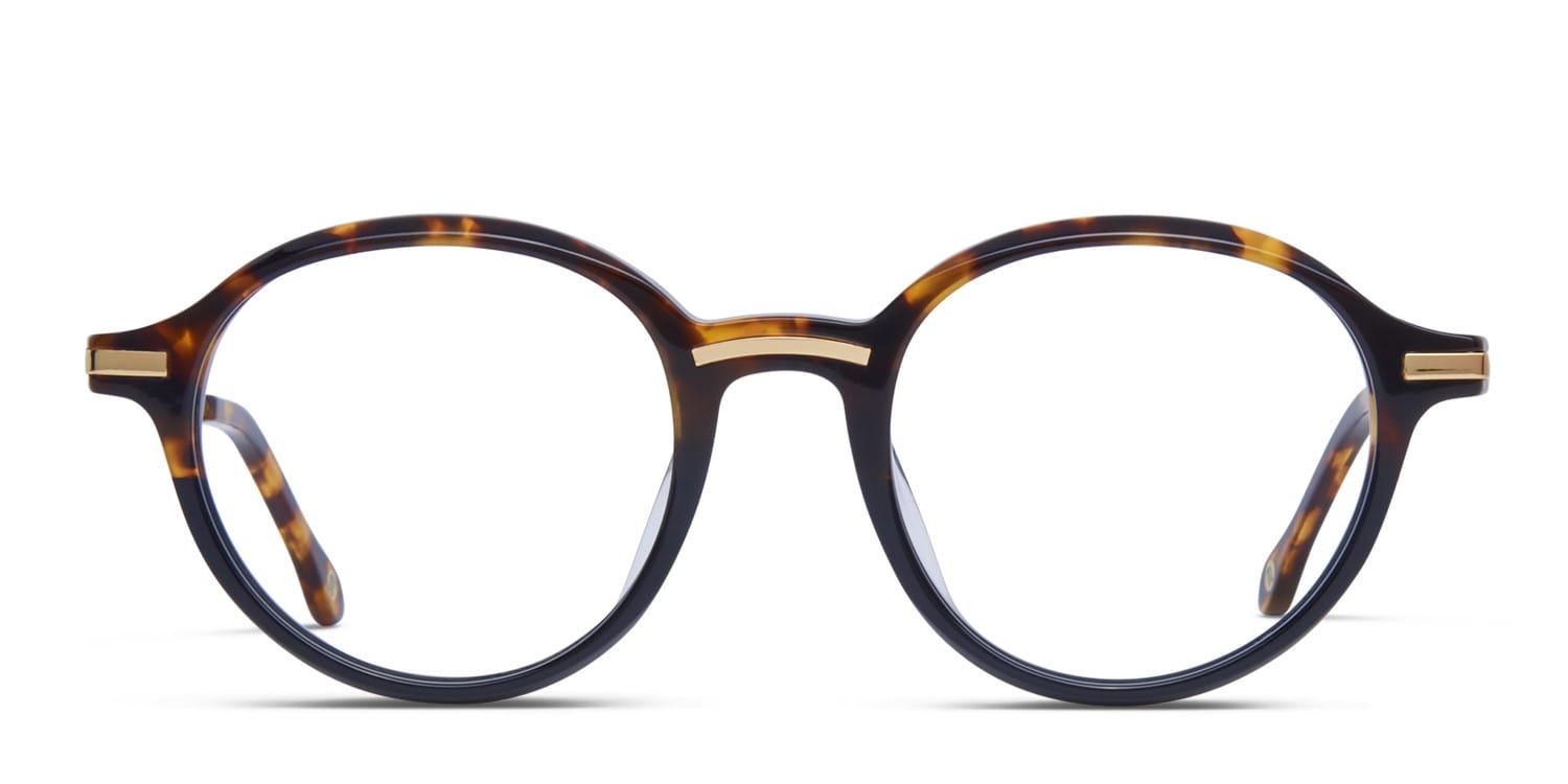 Muse X Hilary Duff Abby Tortoise, Black glasses - Tortoise / Black - Frontal View