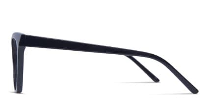 Muse X Hilary Duff Zora Shiny Black glasses - Shiny Black - Side View